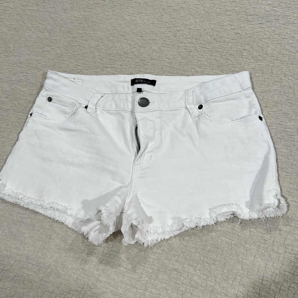 STS Blue White jean shorts